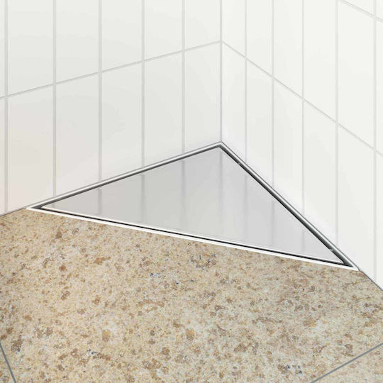 vidaXL Sifon cu Dimensiune 25x25cm Argintiu