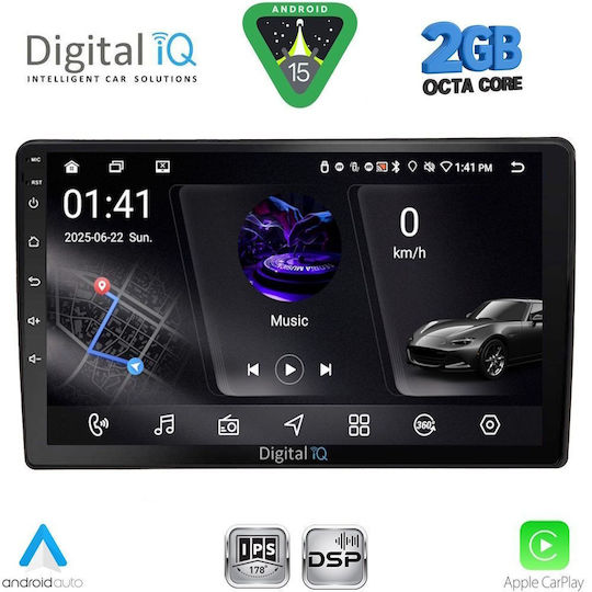 Digital IQ Ηχοσύστημα Αυτοκινήτου για Audi A4 2008-2015 (Bluetooth/USB/WiFi/GPS/Apple-Carplay/Android-Auto) με Οθόνη Αφής 10"