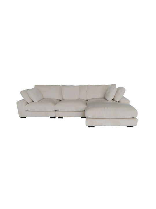 Cranfield Colțar Canapea cu Colțul din dreapta Bej 313x169x80cm.