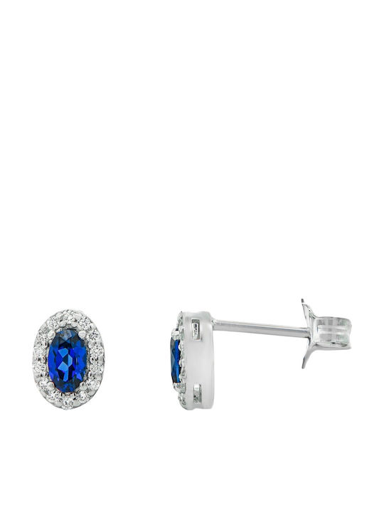 Metrongold Single Earring made of White Gold with Diamond Metrongold Single Earring made of White Gold with Diamond