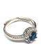 Amalfi Accessories Damen Ring mit Steinen aus Silber