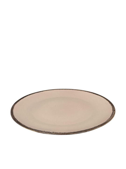 Espiel Vibes Plate Shallow made of Porcelain Pink with Diameter 27cm 6pcs