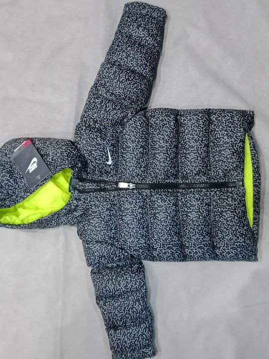 Nike Παιδικό Αθλητικό Μπουφάν Grey/black
