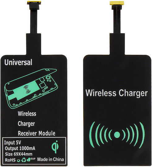 Qi Charger Kit Micro-usb Wireless Charging Receiver Black