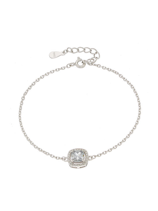 Oxzen Women's Bracelet made of Silver with Zircon