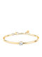 Morellato Damen Armband Handschellen aus Stahl Vergoldet mit Zirkon