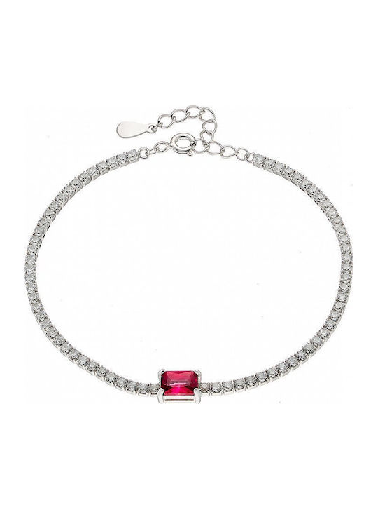 Oxzen Women's Bracelet Riviera made of Silver w...