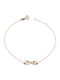 Damen Armband Glücksbringer mit Design Unendlichkeit aus Gold 9K