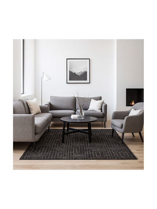 Soft Touch Χαλί Ορθογώνιο Anthracite-grey 160x220cm
