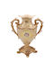 Keskor Decorative Polyresin Vase Regal Beige Φ28xH34cm