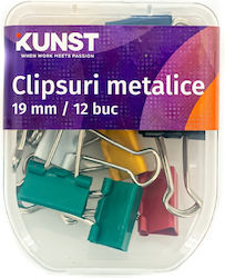 Set Clips Kunst Metal 19mm 12 Pcs