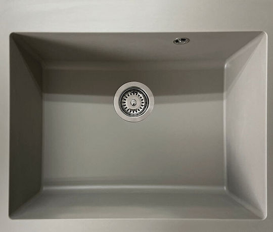 Duralit Drop-In Sink Synthetic Granite W60xD50cm Gray