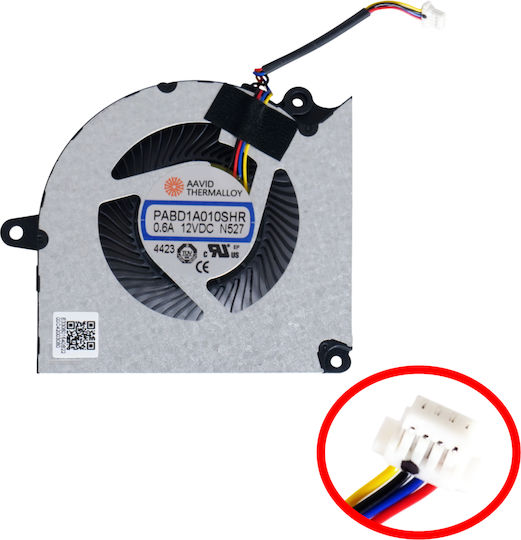 Ανεμιστηράκι Laptop Cpu Cooling Fan Msi Pulse 16 Ai C1v C1vfkg C1vgkg Pabd1a010shr-n527 Ms-15p3 4pin Κωδ.81552