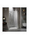 Devon Primus Plus Pivot+infill Partea fixă Duș 107-111x195cm Sticlă curată Chrome