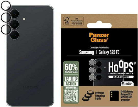PanzerGlass Hoops Camera Protection Tempered Glass Transparent for the Samsung Galaxy S25 FE