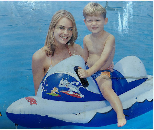 Bestway Παιδικό Φουσκωτό Ride On Θαλάσσης Jet Ski με Χειρολαβές Μπλε 130x71cm