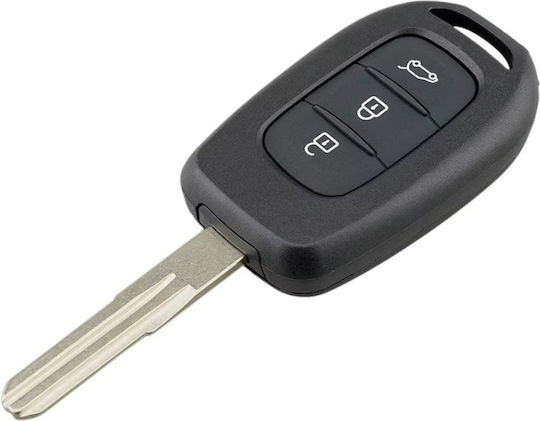 Techstar 3 Button Car Key Cover Case Dacia Logan Sandero Duster Dokker Compatible 2016+