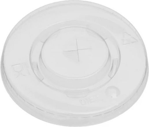 Einwegbecherdeckel 90mm Flat Kreuz Transparente Runde Papierbecher 14-16-20oz 20007 100 Stück