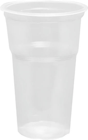 Ποτήρι μιας Χρήσης Πλαστικό Διάφανο 350ml 50τμχ