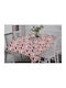 Sidirela Santa Weihnachtlich Fleckenfrei Tischtuch Stoff Rosa L240xB150cm.