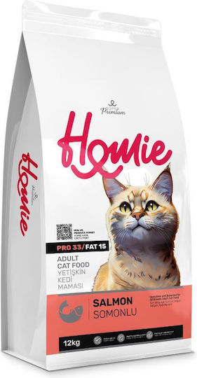 HOMie Trockenfutter für erwachsene Katzen mit Lachs / Fleisch 12kg