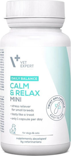 VetExpert Calm&relax Mini Dog and Cat Multivitamin Oil 30caps for Anxiety & Stress Management