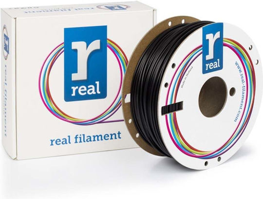 Real Filament Filament Pentru Imprimante 3D PLA Rezistent 2.85mm Negru 1kg 1 Bucată Bobină