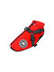Denik Pets Red Fleece / Waterproof Dog Coat Large with 30cm Back Length