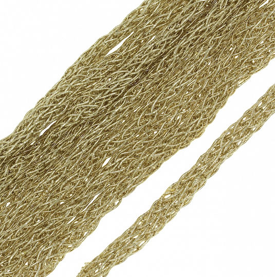 Strick-Schnürsenkel Sock 5mm 227100840 Gold 1 Meter