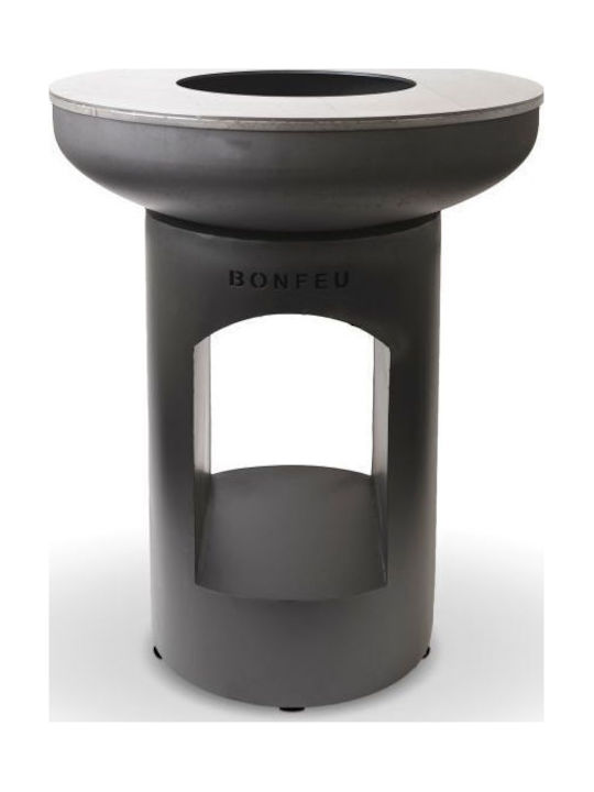 Bonfeu Kamin Draußen Metallisch Schwarz