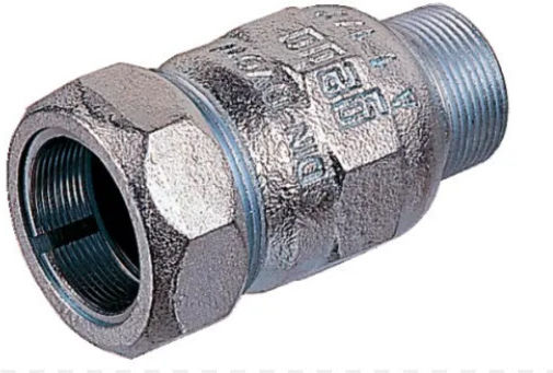 Gebo Verzinkte Mechanische Verschraubung Σιδερισωλήνα 1/2΄΄ Männlich