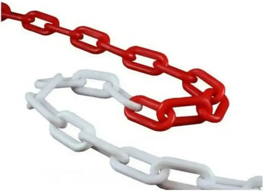 Plastic Traffic Chain Red L25m