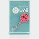 Name Card Holder Bwell Badge Pink
