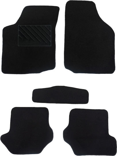 Car Carpet Mats Luxury Quality Black Ford Fiesta 4th Gen Model 1995-2002 5 Pieces
