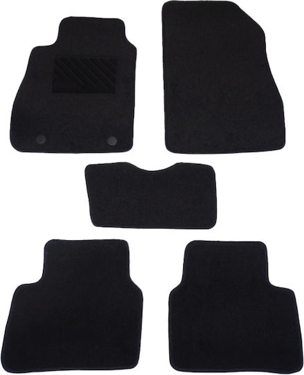 Car Mats Carpet Economy Quality Black Compatible Nissan Juke I Model 2010-2019 5 Pieces