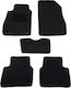 Luxury Quality Carpet Car Mats Black Compatible with Nissan Juke I Model 2010-2019 5 Pieces