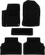 Car Carpet Mats Economy Quality Black Compatible Hyundai Kona Model 2023-Present Set of 5 Pieces