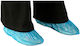 Disposable Shoe Covers in Blue Color Plastic 100pcs