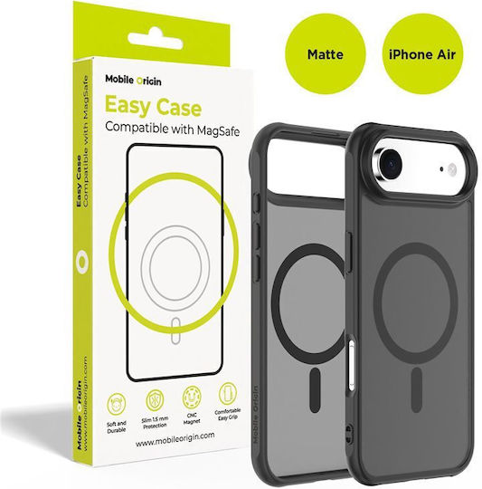 Mobile Origin Back Cover Σιλικόνης 1.5mm Μαύρο (iPhone Air)