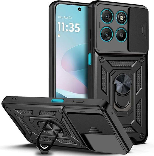 Magnetic Back Cover Negru (Motorola Moto G57 Power, Motorola Moto G67 Power)