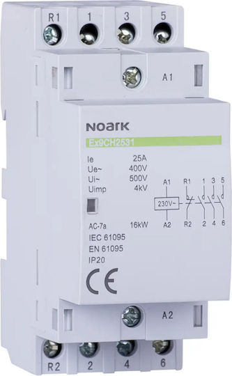 Noark Ρελέ Ράγας με Τάση 230V
