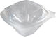 Set de 100 Plastic Boluri cu Capacitate 500ml Transparente