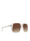 Hot Spot Unisex Sonnenbrillen mit Braun Horn umrandetem Rahmen und Braun Polarisiertem Glas