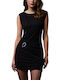 Sommer Mini Abendkleid Schwarz
