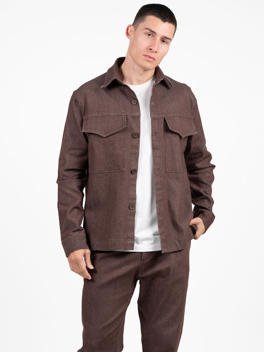 Vittorio Artist Overshirt Дълъг ръкав Риза Brown