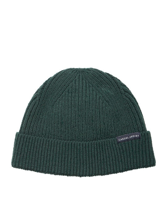 Beanie Unisex Σκούφος Πλεκτός σε Πράσινο χρώμα