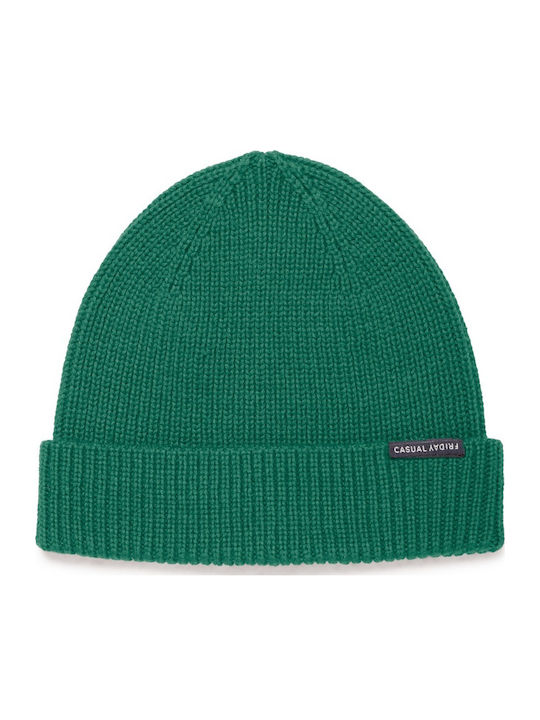 Beanie Unisex Σκούφος Πλεκτός σε Πράσινο χρώμα