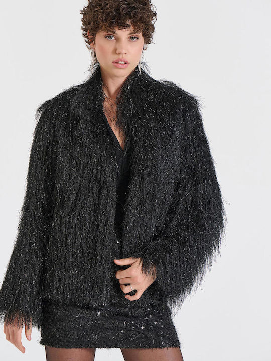 Women's Short Fur Black