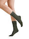 Women's Socks Green with Print
