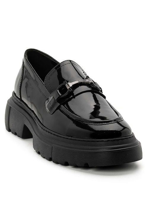 Leder Herren Mokassins in Schwarz Farbe